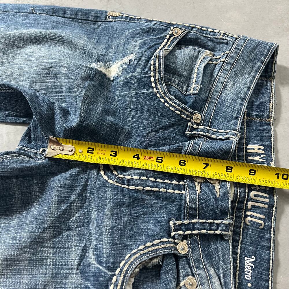 Bootcut Low Rise Hydraulic Women’s Stretch Western Flare Denim Jeans Size: 13/14 - Picture 7 of 11